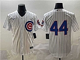 Men's Chicago Cubs #44 Anthony Rizzo White Cool Base Stitched Jersey,baseball caps,new era cap wholesale,wholesale hats